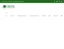 Tablet Screenshot of celticlandscaping.com